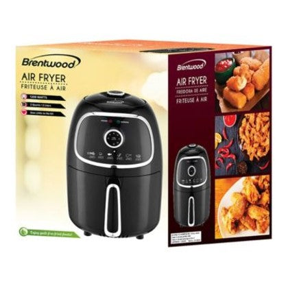 2 Quart Electric Air Fryer with Timer and Temp Control - (Black)